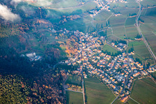 Wine village view from the southwest in Frankweiler in the state Rhineland-Palatinate, Germany