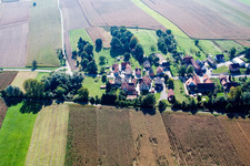 Scheibenhardt in Scheibenhard in the state Bas-Rhin, France out of the air
