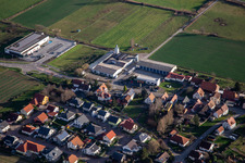 Aldi, Friedmann-Reisen on the main road L546 in Schweighofen in the state Rhineland-Palatinate, Germany