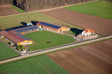 On the D244 in Schleithal in the state Bas-Rhin, France