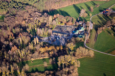 Oblique view of Bienwald Nursery in Berg in the state Rhineland-Palatinate, Germany