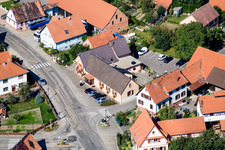 Salmbach in the state Bas-Rhin, France from above