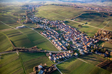 View of the town from the east in the district Wollmesheim in Landau in der Pfalz in the state Rhineland-Palatinate, Germany