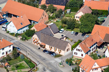 Salmbach in the state Bas-Rhin, France seen from above