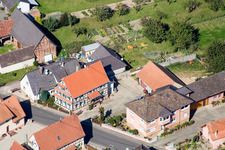 Schleithal in the state Bas-Rhin, France viewn from the air