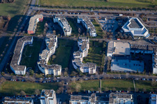 Grünewaldstr in the district Neureut in Karlsruhe in the state Baden-Wuerttemberg, Germany