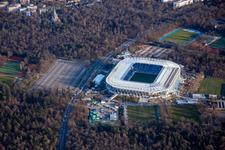 BBBank Wildpark, almost completed new stadium of KSC in the district Innenstadt-Ost in Karlsruhe in the state Baden-Wuerttemberg, Germany