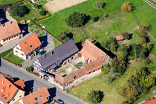 Bird's eye view of Schleithal in the state Bas-Rhin, France
