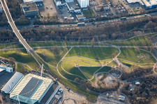 Mount Klotz in the Günther Klotz complex in the district Südweststadt in Karlsruhe in the state Baden-Wuerttemberg, Germany