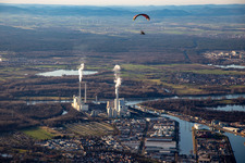 EnBW Rhine power plant in the district Daxlanden in Karlsruhe in the state Baden-Wuerttemberg, Germany
