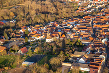 Cemetery and Protestant Church in Winden in the state Rhineland-Palatinate, Germany