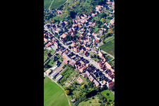 Rott in the state Bas-Rhin, France from above