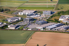 Aerial view of Kardex Software GmbH in Rülzheim in the state Rhineland-Palatinate, Germany