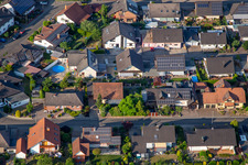 Aerial view of South Ring from the west in Kuhardt in the state Rhineland-Palatinate, Germany