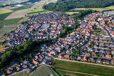 Main Street from the south in Kuhardt in the state Rhineland-Palatinate, Germany