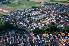Main Street from the southeast in Kuhardt in the state Rhineland-Palatinate, Germany