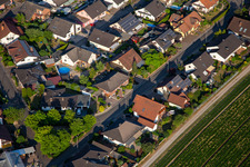South Ring from the west in Kuhardt in the state Rhineland-Palatinate, Germany from the drone perspective