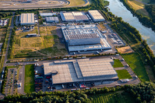 Aerial photograpy of MEG Wörth am Rhein GmbH in Wörth am Rhein in the state Rhineland-Palatinate, Germany