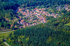 Village in the Wieslauter valley in Nothweiler in the state Rhineland-Palatinate, Germany