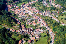 Bundenthal in the state Rhineland-Palatinate, Germany from above