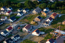 Aerial photograpy of New development area Rosenweg in Kandel in the state Rhineland-Palatinate, Germany