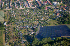 Solar field on Badeborner Weg in Quedlinburg in the state Saxony-Anhalt, Germany