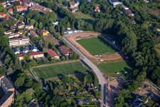 Leisure, sports and recreation area Lindenstraße, Quedlinburger Sportverein eV in Quedlinburg in the state Saxony-Anhalt, Germany
