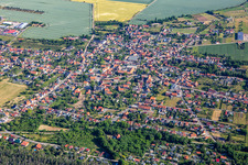 From the south in the district Rieder in Ballenstedt in the state Saxony-Anhalt, Germany