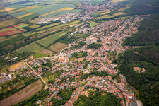 From the southwest in the district Gernrode in Quedlinburg in the state Saxony-Anhalt, Germany