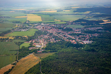 From the west in Ballenstedt in the state Saxony-Anhalt, Germany