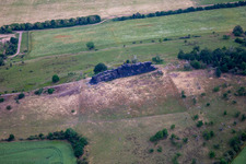Large Counter Stone/Stone Ship in Ballenstedt in the state Saxony-Anhalt, Germany