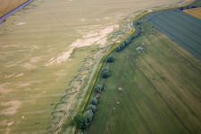 Course of the Getel stream in the district Radisleben in Ballenstedt in the state Saxony-Anhalt, Germany