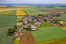 Aerial view of District Radisleben in Ballenstedt in the state Saxony-Anhalt, Germany