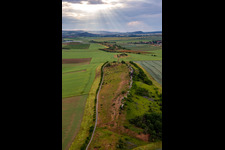 Devil's Wall (Königstein) in the district Weddersleben in Thale in the state Saxony-Anhalt, Germany from above