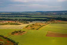 Devil's Wall middle stones in the district Weddersleben in Thale in the state Saxony-Anhalt, Germany out of the air
