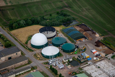 Aerial view of Pig fattening facility Ballenstedt GbR in the district Asmusstedt in Ballenstedt in the state Saxony-Anhalt, Germany