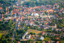 Aerial photograpy of District Ermsleben in Falkenstein in the state Saxony-Anhalt, Germany