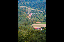 Village from the west in Oberschlettenbach in the state Rhineland-Palatinate, Germany