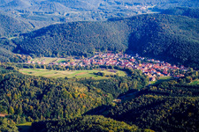 Place in the valley of the Erlenbach in Vorderweidenthal in the state Rhineland-Palatinate, Germany