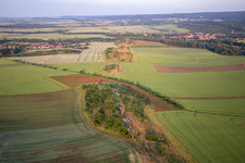 Warnstedt Devil's Wall from the west in Thale in the state Saxony-Anhalt, Germany