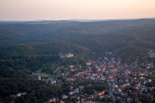 Aerial view of Castle Blankenburg in Blankenburg in the state Saxony-Anhalt, Germany