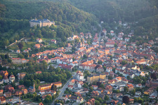 Aerial photograpy of Castle Blankenburg in Blankenburg in the state Saxony-Anhalt, Germany