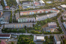 Prefabricated buildings at Regenstein in Blankenburg in the state Saxony-Anhalt, Germany