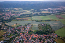 Devil's Wall (Königstein) from the north in the district Weddersleben in Thale in the state Saxony-Anhalt, Germany