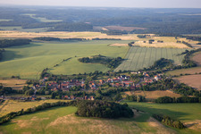 From the north in the district Wieserode in Falkenstein in the state Saxony-Anhalt, Germany