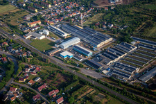 Aerial view of WM Agrar - Agriculture Wallhausen GmbH & Co.KG in Wallhausen in the state Saxony-Anhalt, Germany