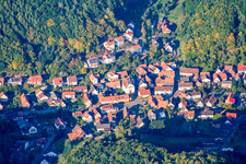 Oblique view of Waldrohrbach in the state Rhineland-Palatinate, Germany