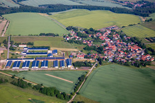 Aerial view of District Breitenbach in Sangerhausen in the state Saxony-Anhalt, Germany