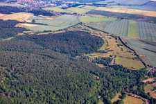 Aerial view of Golf Club Schloss Meisdorf eV in the district Meisdorf in Falkenstein in the state Saxony-Anhalt, Germany
