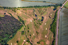Oblique view of District Meisdorf in Falkenstein in the state Saxony-Anhalt, Germany